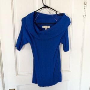 Michael Kors Vibrant Blue Cowl Neck Sweater